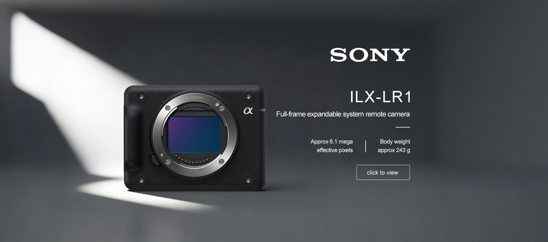 Sony ILX-LR1, 61 Mega Effective Pixels Expandable Full-frame E-mount Camera