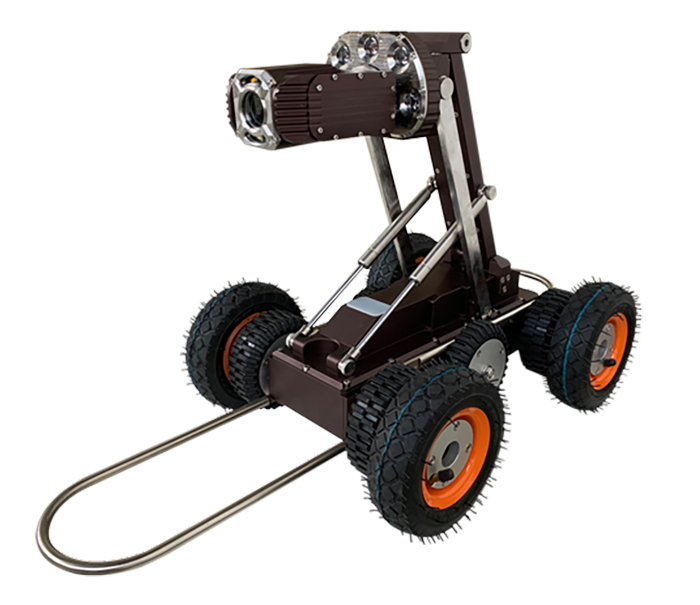 What are the components of the pipeline robot besides the camera? - Sony Camera Information - 1