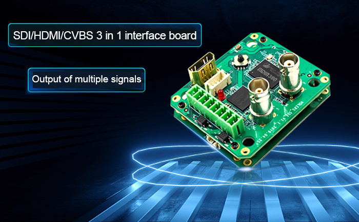 SDI/HDMI/CVBS 3-in-1 interface board: synchronous output of Multiple video signals - Sony Camera Information - 1