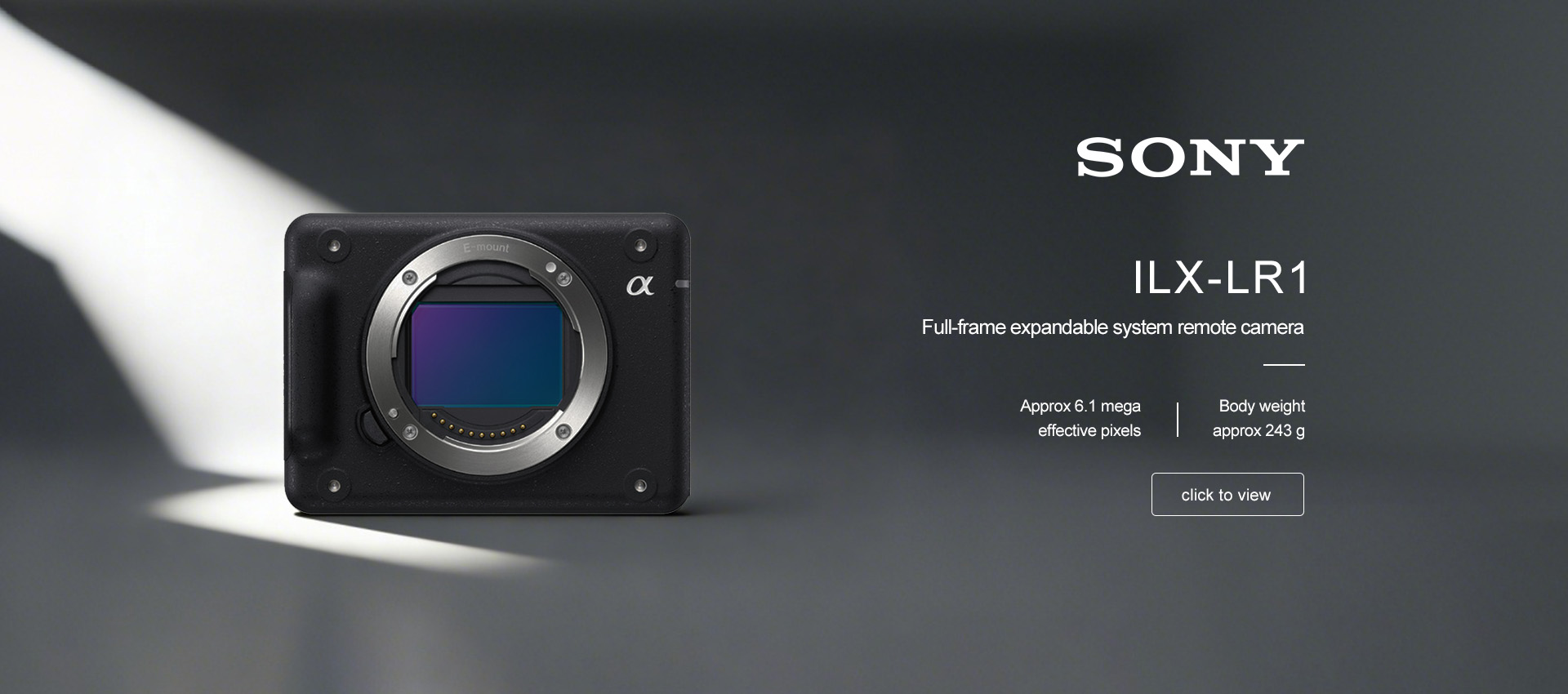 Sony ILX-LR1, 61 Mega Effective Pixels Expandable Full-frame E-mount Camera