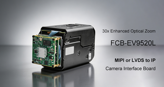 FCB-EV9520L + LVDS or MIPI to IP Network interface board FCB-EV9520L + LVDS or MIPI to IP Network interface board